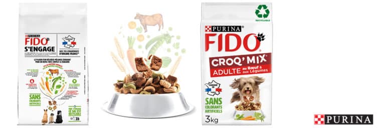 Fido Croq Mix au bœuf ou au poulet et aux légumes