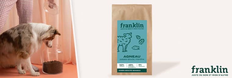 Franklin Pet Food : agneau, patate douce, menthe