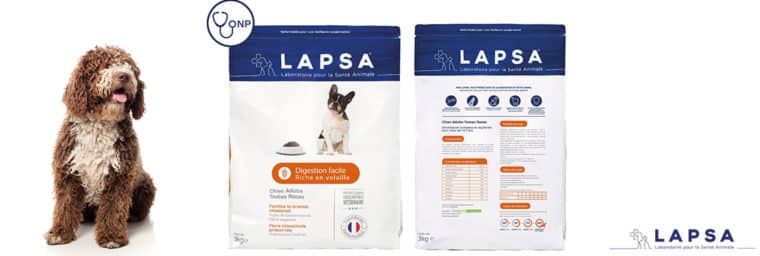 LAPSA – Croquettes Chien Adulte Digestion facile toutes races / ONP