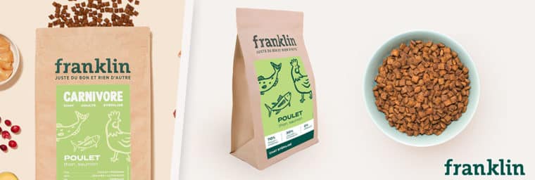 Franklin Pet Food – Poulet, thon, saumon