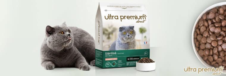 Ultra Premium Direct - Croquettes au saumon, sans céréales pour chat stérilisé