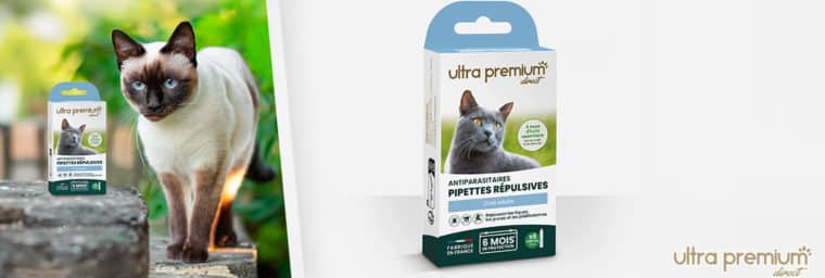 Ultra Premium Direct – Pipettes répulsives antiparasitaires pour chat