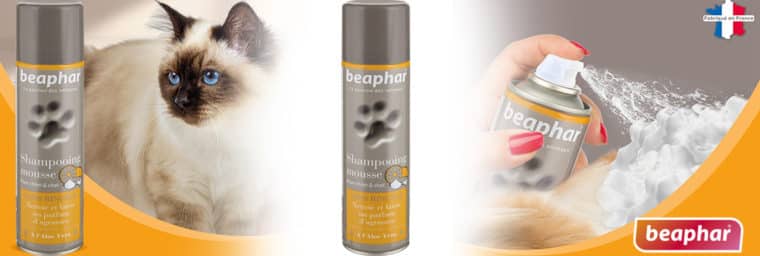 Beaphar - Shampooing mousse sans rinçage chien et chat