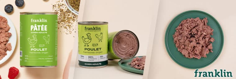 Franklin Pet Food – Poulet, framboise, origan