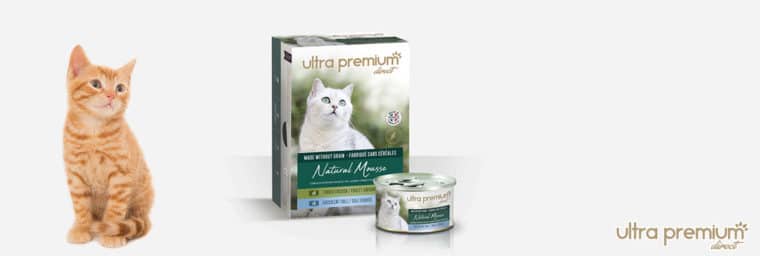 Ultra Premium Direct – Mousse pour Chat Sans Céréales Poulet & Sole sans céréales