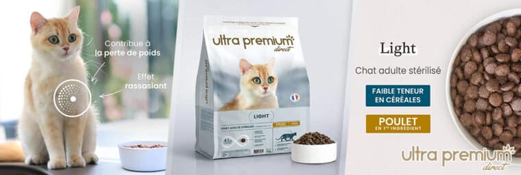 Ultra Premium Direct - Croquettes light pour chat stérilisé CARE