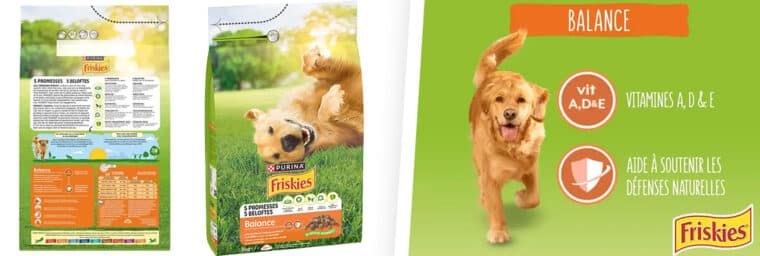 Friskies - Balance poulet, bœuf, légumes pour chien