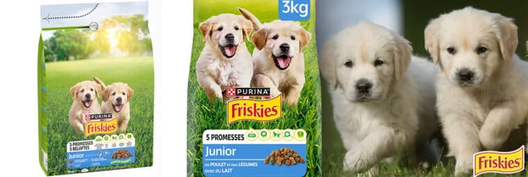 Friskies - Junior poulet et légumes pour chiot