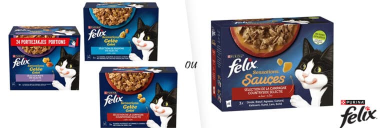Felix - Sensations, en gelée ou en sauce (chat adulte)