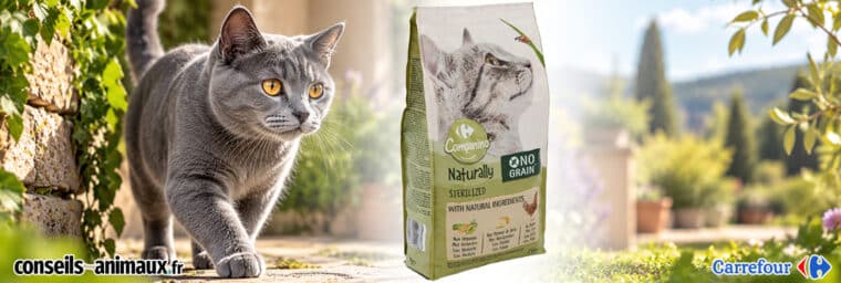 Carrefour - Companino Naturally chat stérilisé, poulet et légumes, sac de 2 kg