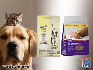 Croquettes chat et chien Aldi