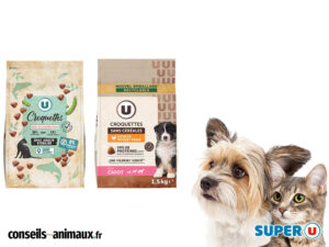 Croquettes chat et chien Super U