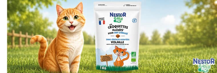 Nestor Bio - Croquettes Bio à la Volaille Chat Stérilisé (sans céréales)